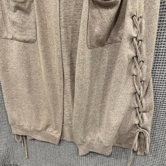 Easel - Boho Style Hacci Brushed Knit Duster Cardigan Festival - Womens L - Picture 2 of 10
